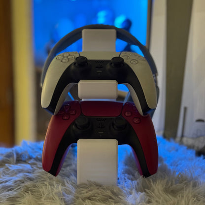 Combined Headphone & Universal Dual Controller Stand