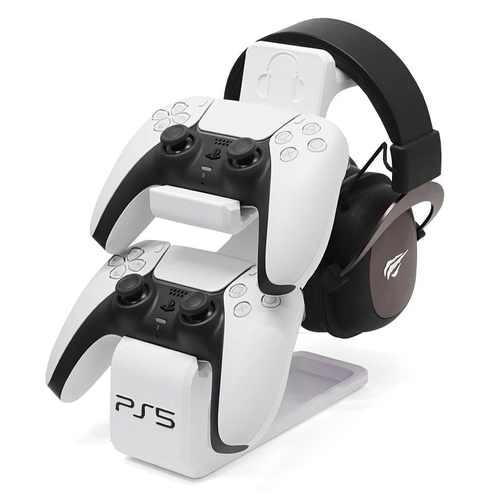 Combined Headphone & PS5 Dual Controller Stand