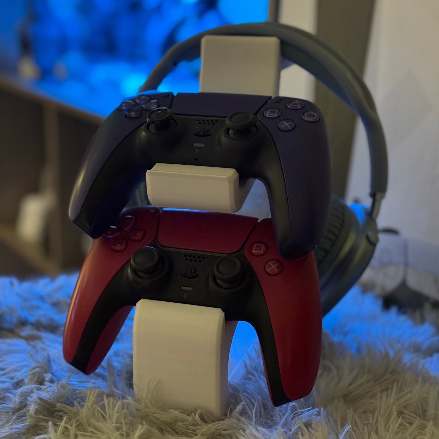 Combined Headphone & Universal Dual Controller Stand