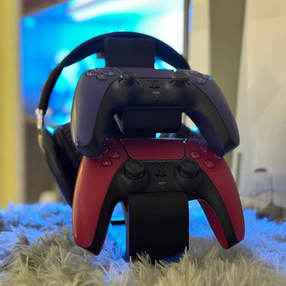 Combined Headphone & Universal Dual Controller Stand