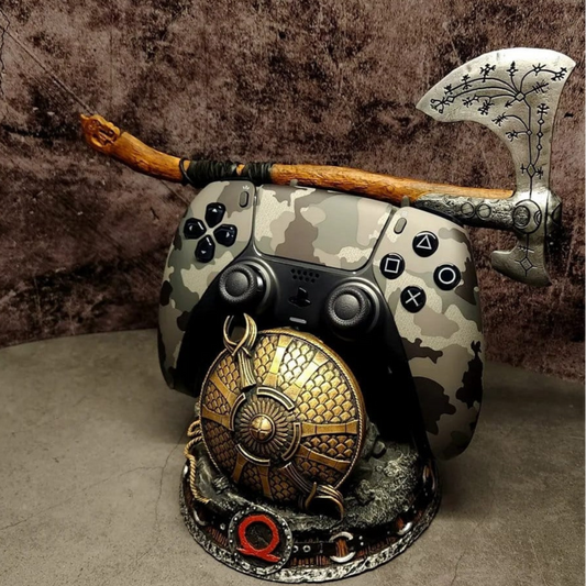 God of War "Guardian Shield with Leviathan Axe" Controller Stand