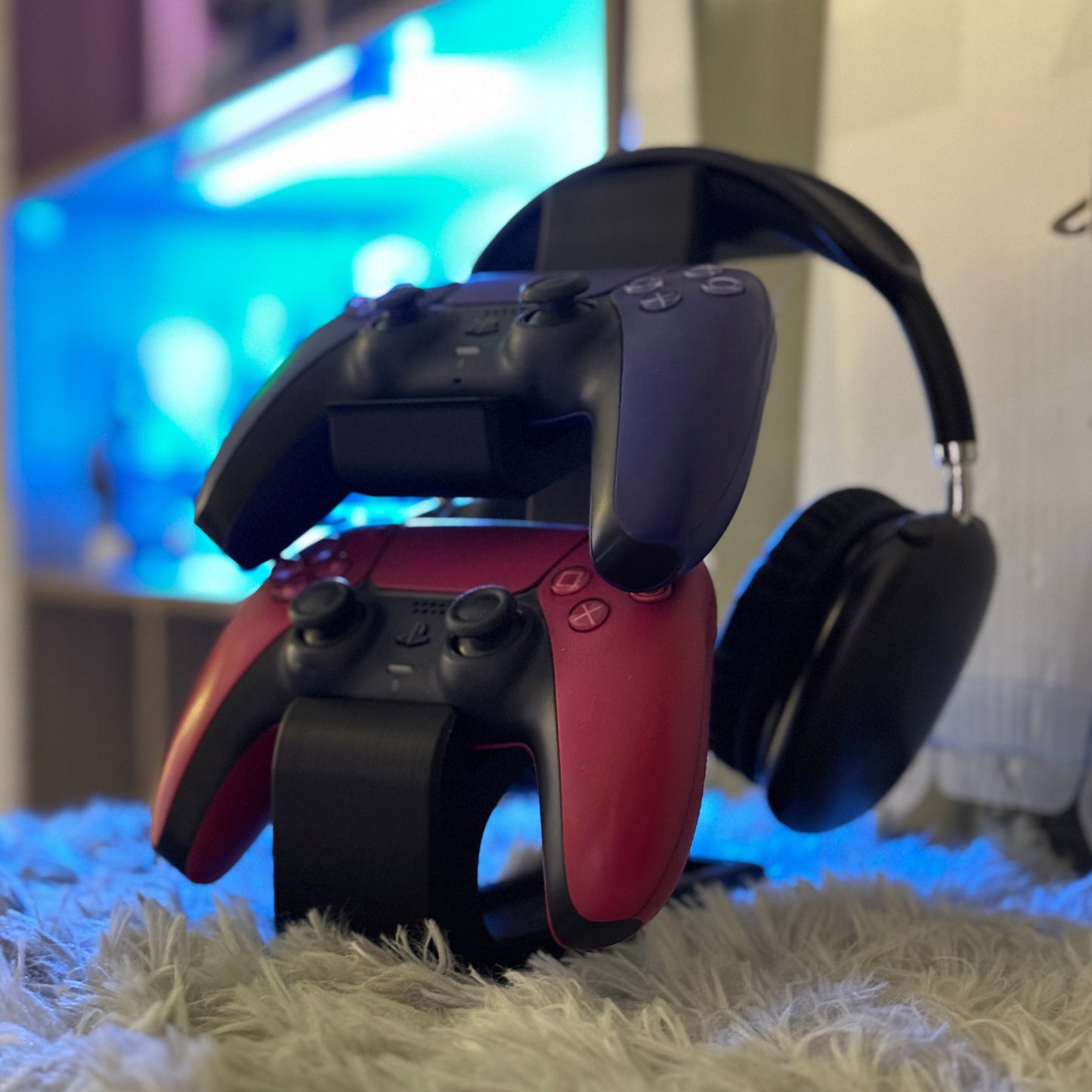 Combined Headphone & Universal Dual Controller Stand