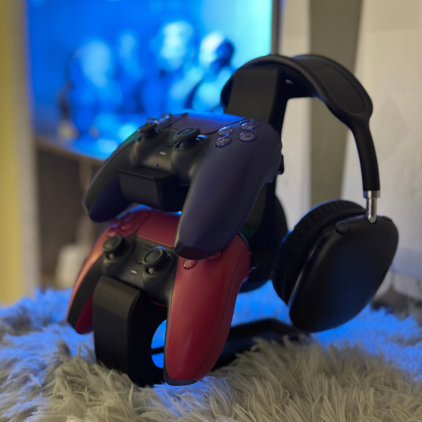 Combined Headphone & Universal Dual Controller Stand