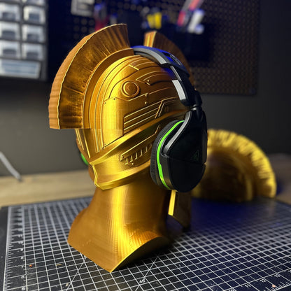 Spartan Warrior Sculpture Headphone Stand