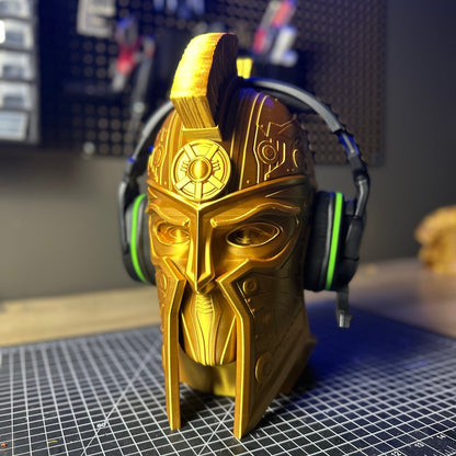 Spartan Warrior Sculpture Headphone Stand