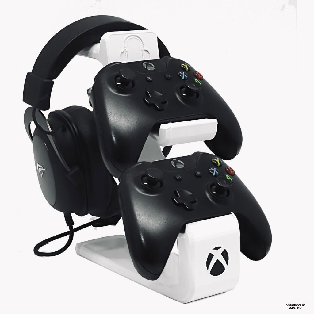 Combined Headphone & Xbox Dual Controller Stand