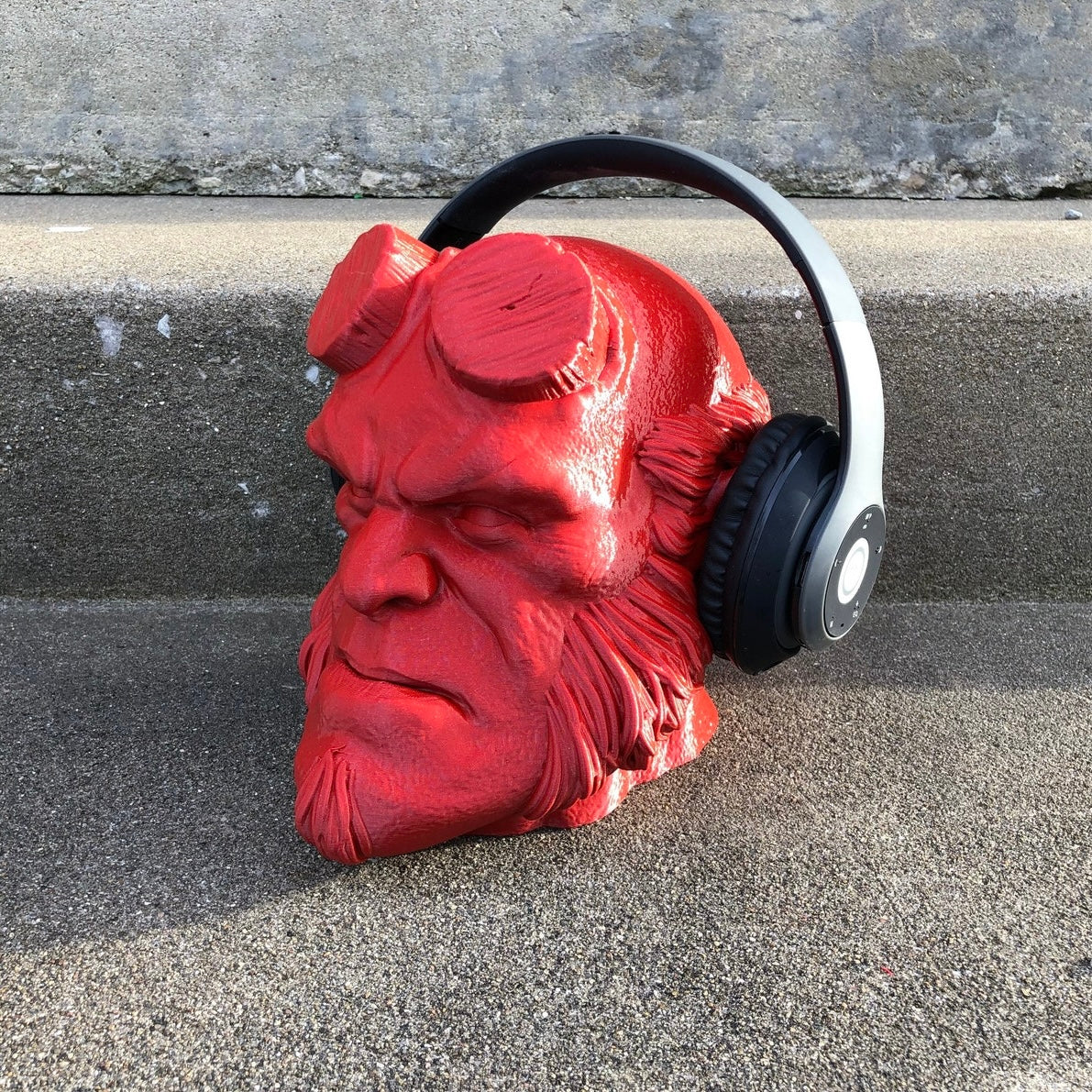 Hellboy Sculpture Headphone Stand