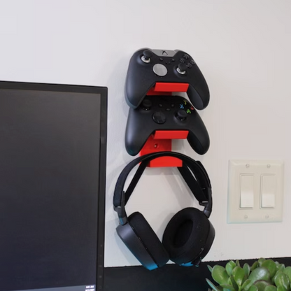 Combined Headphone & Dual Controller Hanger