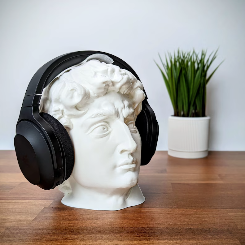 Michelangelo's David Sculpture Headphone Stand