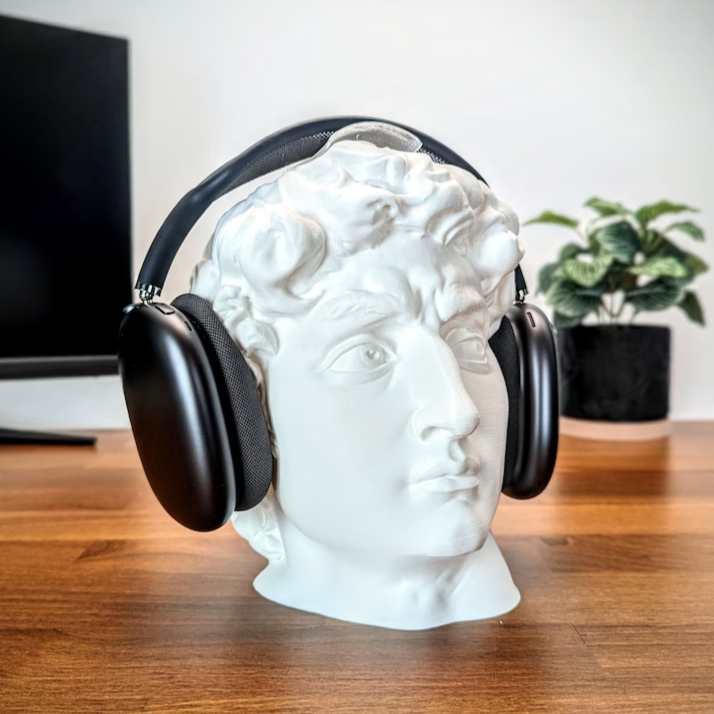 Michelangelo's David Sculpture Headphone Stand