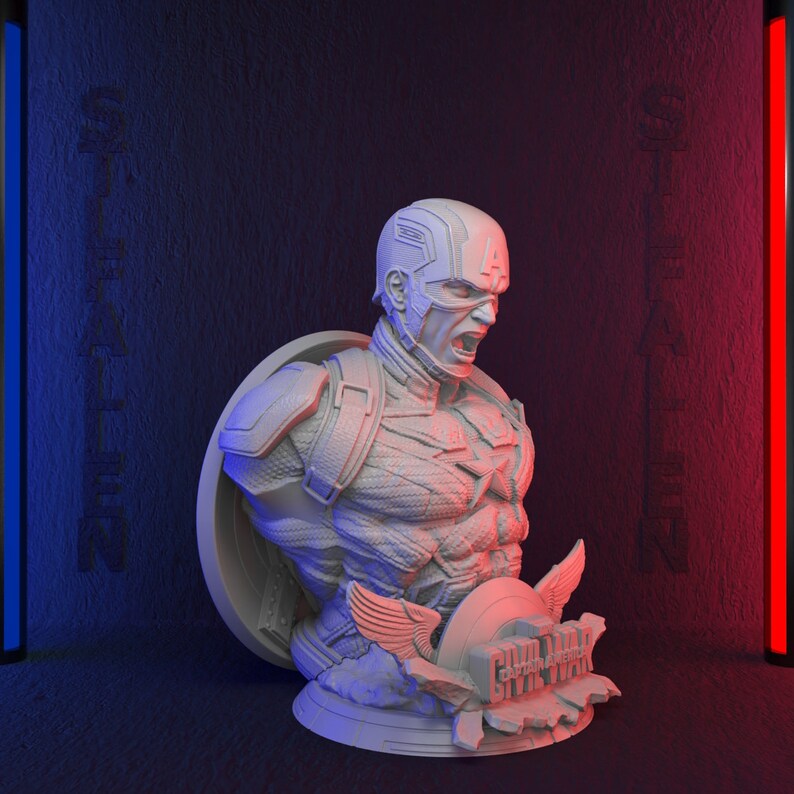 Marvelous Elegance Captain America Bust