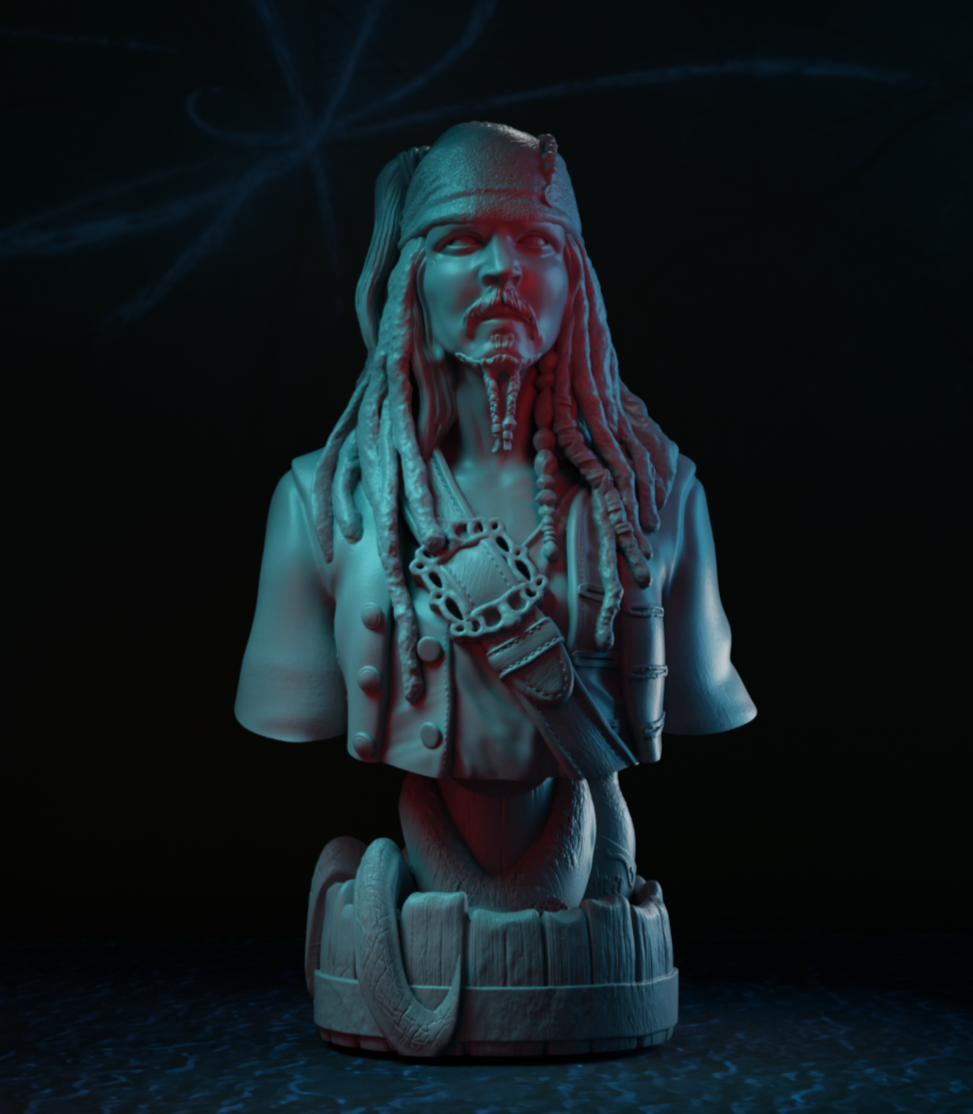 Captain Jack Sparrow Bust - A Swashbuckling Masterpiece for True Pirates