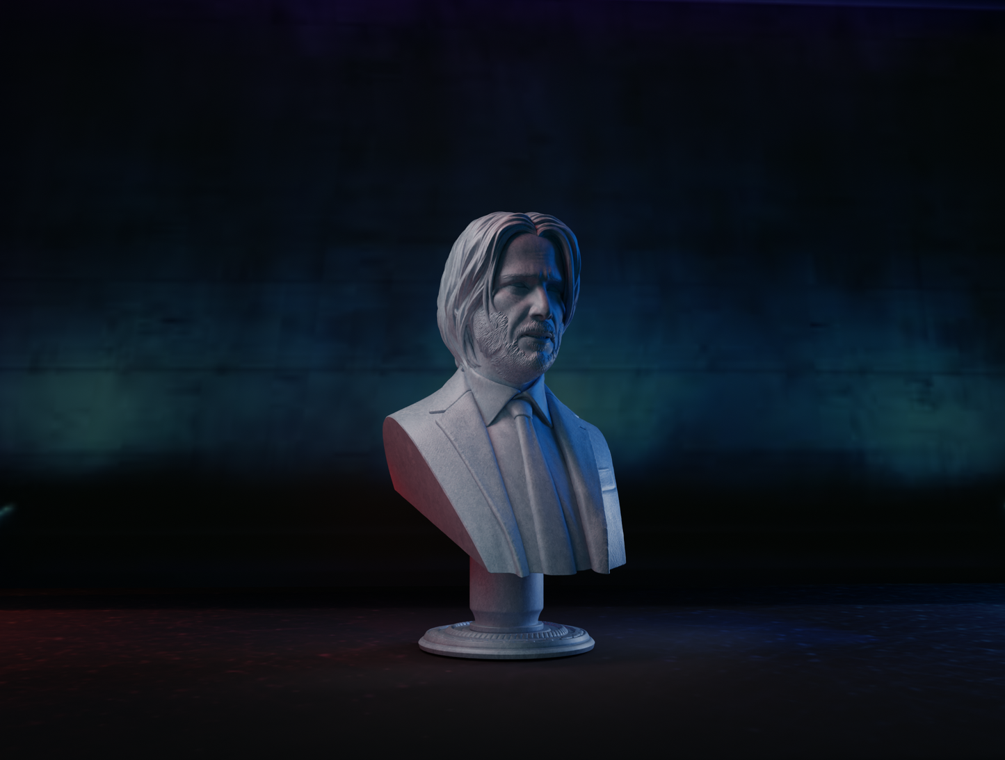 Silent Precision: John Wick Bust