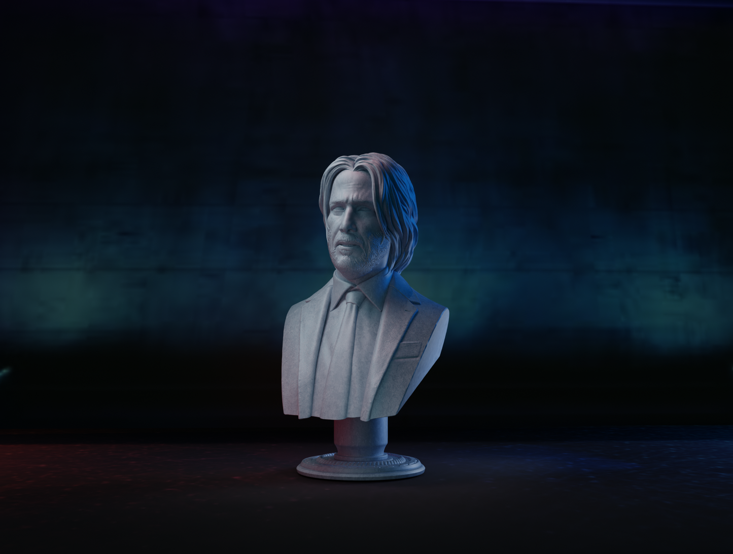 Silent Precision: John Wick Bust