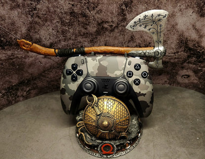 God of War "Guardian Shield with Leviathan Axe" Controller Stand