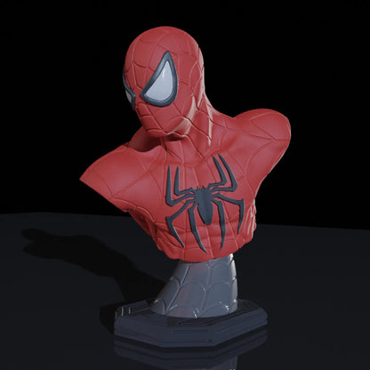 Web-Slinger's Essence: Spider-Man Bust.