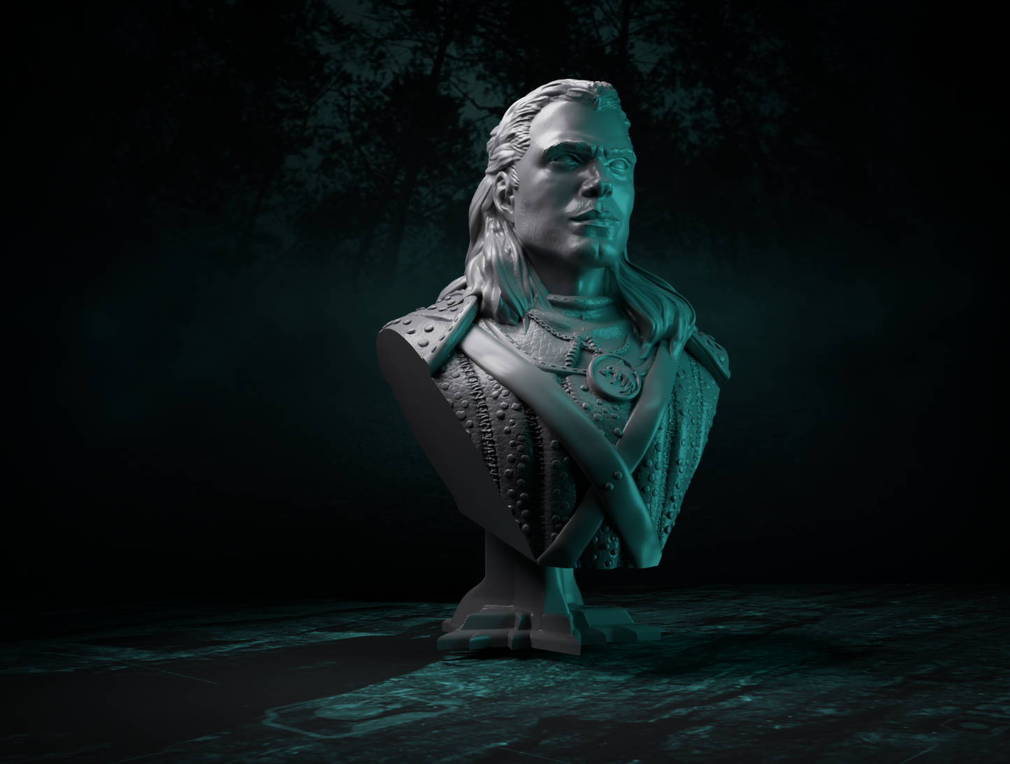 Geralt of Rivia The Witcher Bust